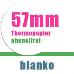 Phenolfreie EC-Rollen blanko 57mm