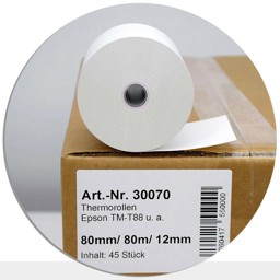 Zeige Details für 45 Thermorollen 80 / 80m / 12 - TOP-Preis Bild von 45 Thermorollen 80 / 80m / 12 - TOP-Preis