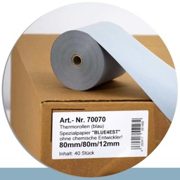 Zeige Details für 40 Öko-Thermorollen 80 / 80m / 12 - Blue4est® Bild von 40 Öko-Thermorollen 80 / 80m / 12 - Blue4est®