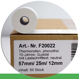 Zeige Details für 50 EC-Rollen 57 / 25m / 12 - phenolfrei, mit SEPA-Text Bild von 50 EC-Rollen 57 / 25m / 12 - phenolfrei, mit SEPA-Text