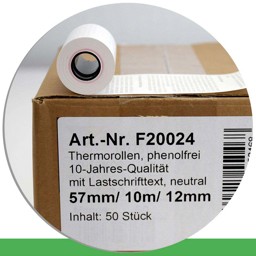 Zeige Details für 50 EC-Rollen 57 / 10m / 12 - phenolfrei, mit SEPA-Text Bild von 50 EC-Rollen 57 / 10m / 12 - phenolfrei, mit SEPA-Text