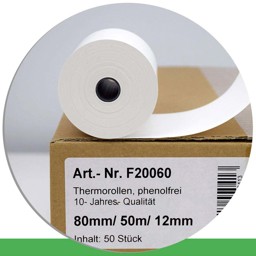 Zeige Details für 50 Thermorollen 80 / 50m / 12 - phenolfrei Bild von 50 Thermorollen 80 / 50m / 12 - phenolfrei