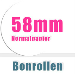 Bonrollen 58mm Normalpapier