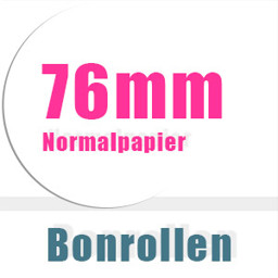 Bonrollen 76mm Normalpapier