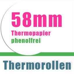 Zeige Produkte für Kategorie Phenolfreie Bonrollen 58mm Thermorollen 58mm phenolfrei
