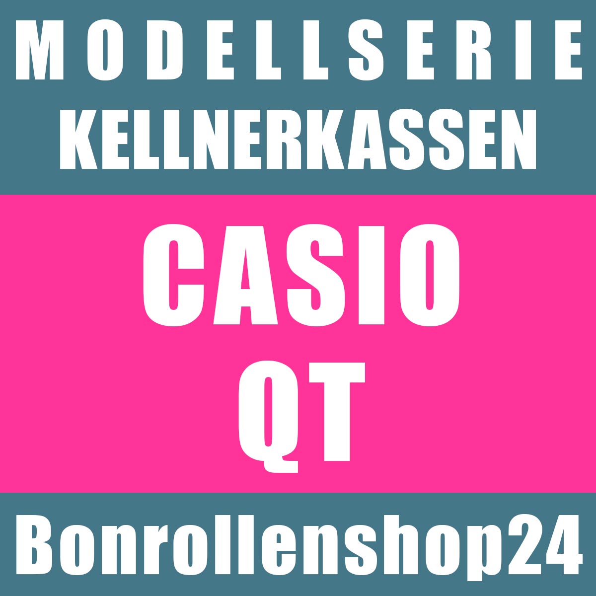 Bonrollen für Kellnerkassen der Serie Casio QT