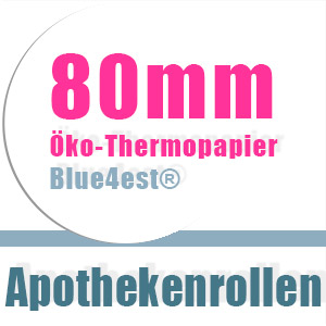 Öko-Apothekenrollen 80mm Blue4est