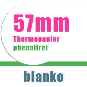 Phenolfreie EC-Rollen blanko 57mm