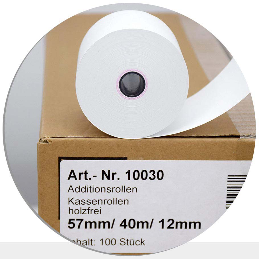 Bild von 100 Bonrollen 57 / 40m / 12