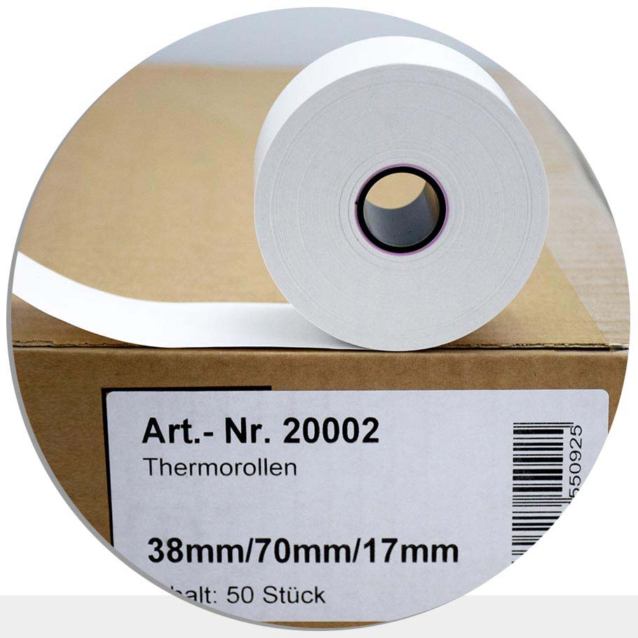 Bild von 50 Thermorollen 38 / 70 / 17,5