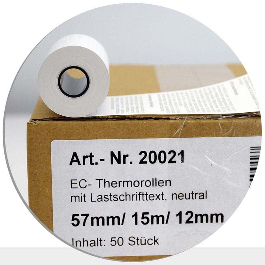 Bild von 50 EC-Rollen 57 / 15m / 12 - mit SEPA-Text