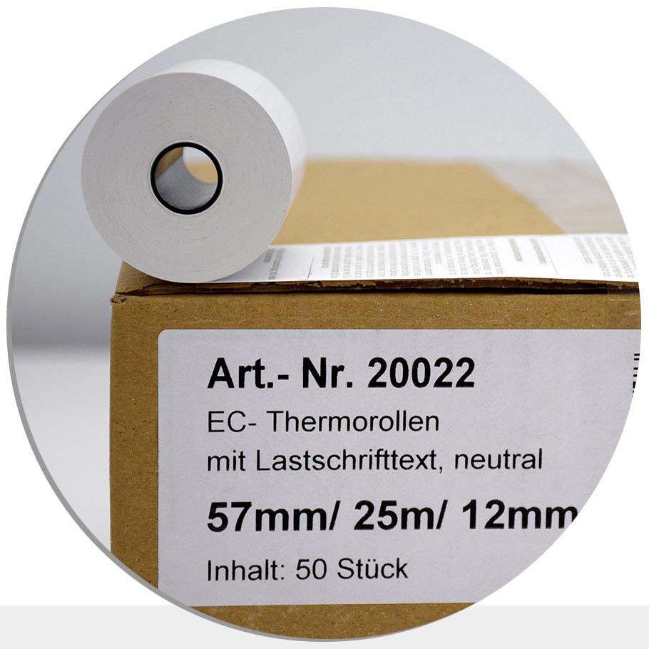 Bild von 50 EC-Rollen 57 / 25m / 12 - mit SEPA-Text