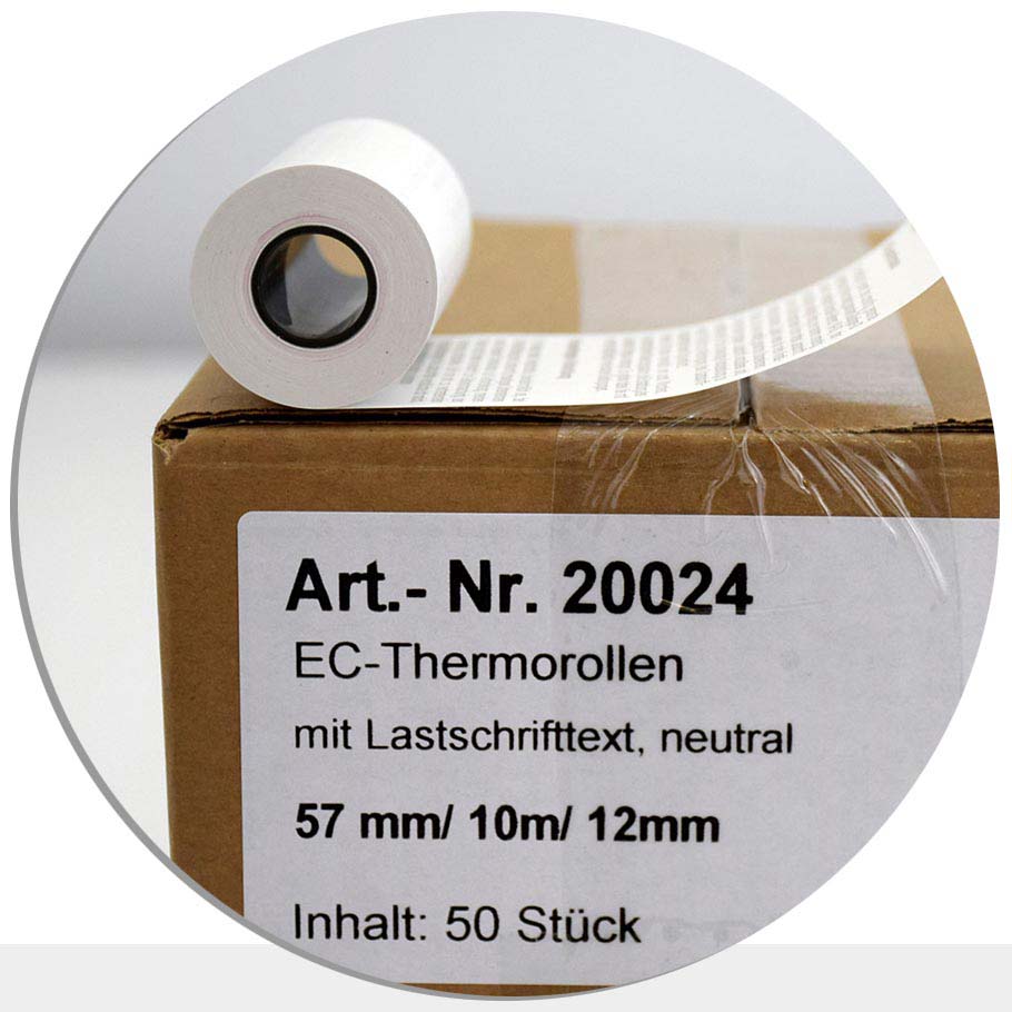 Bild von 50 EC-Rollen 57 / 10m / 12 - mit SEPA-Text