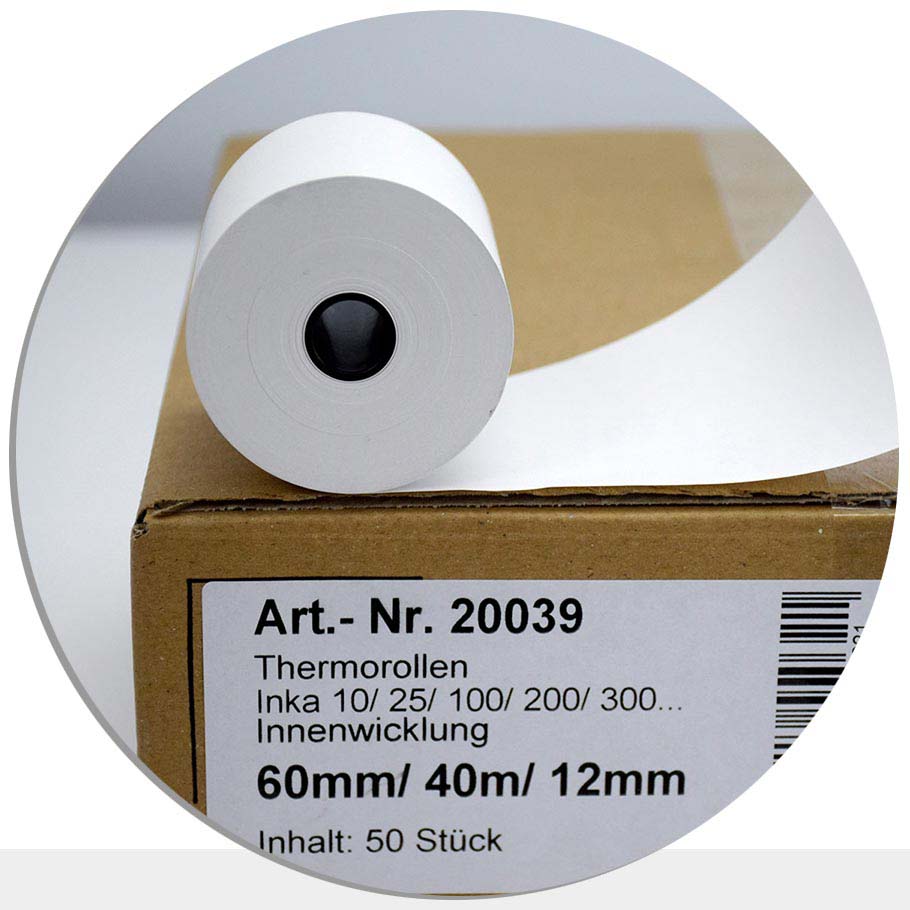 Bild von 50 Thermorollen 60 / 40m / 12 - für INKA