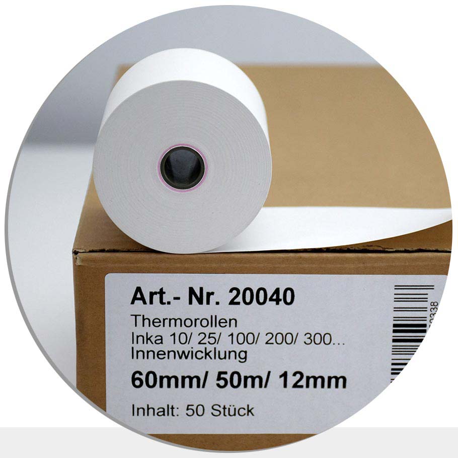 Bild von 50 Thermorollen 60 / 50m / 12 - für INKA