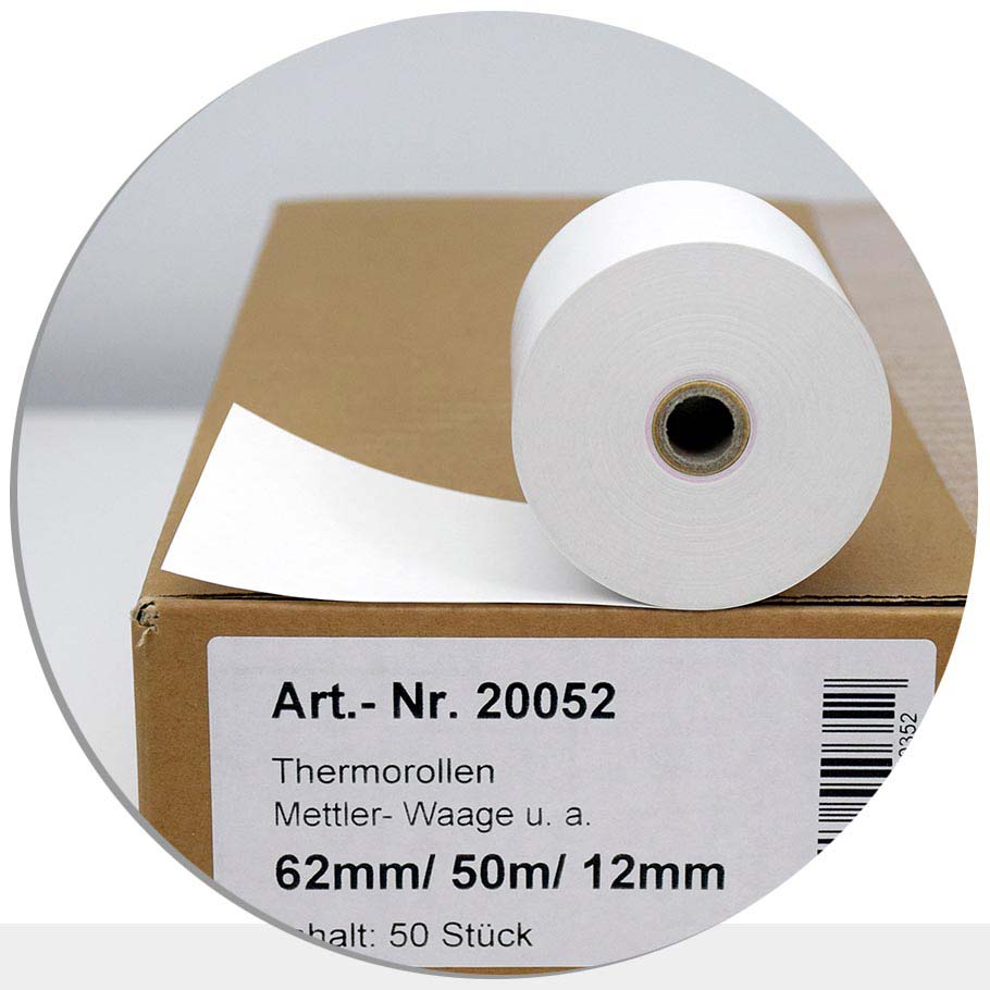Bild von 50 Thermorollen 62 / 50m / 12