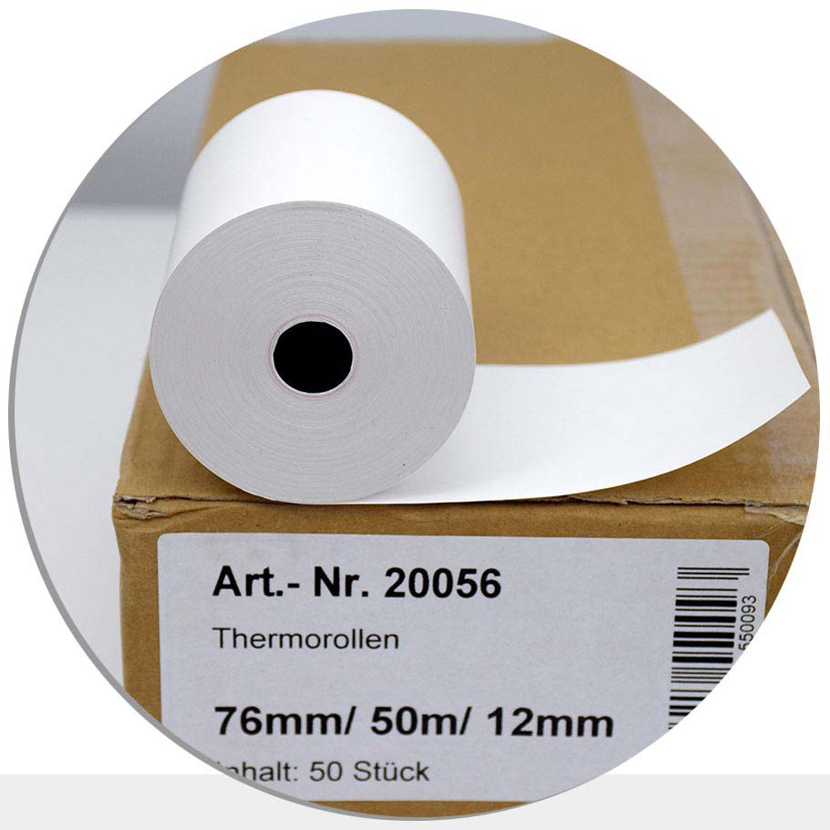 Bild von 50 Thermorollen 76 / 50m / 12