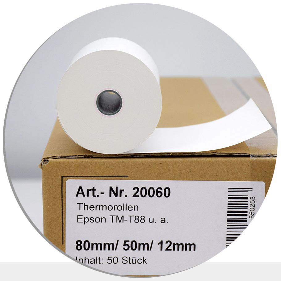 Bild von 50 Thermorollen 80 / 50m / 12