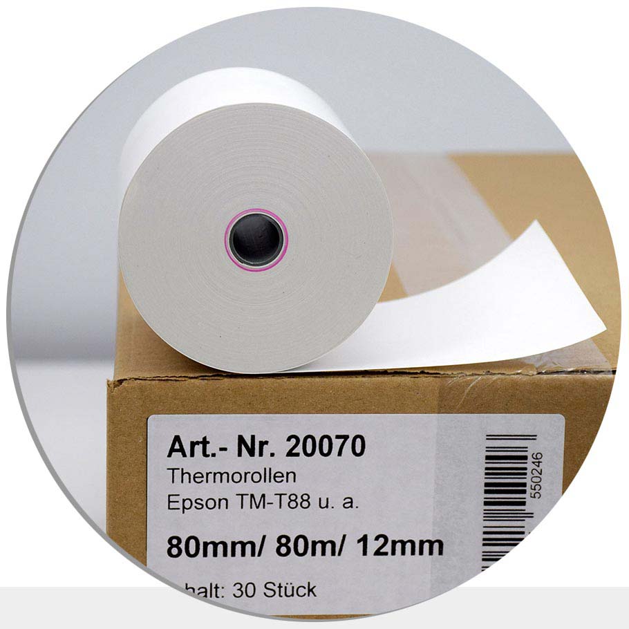 Bild von 30 Thermorollen 80 / 80m / 12