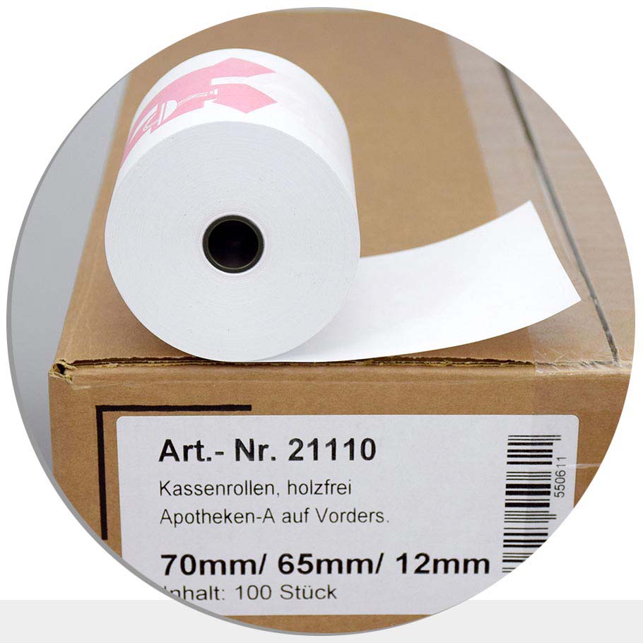 Bild von 100 Apothekenrollen 70 / 65 / 12