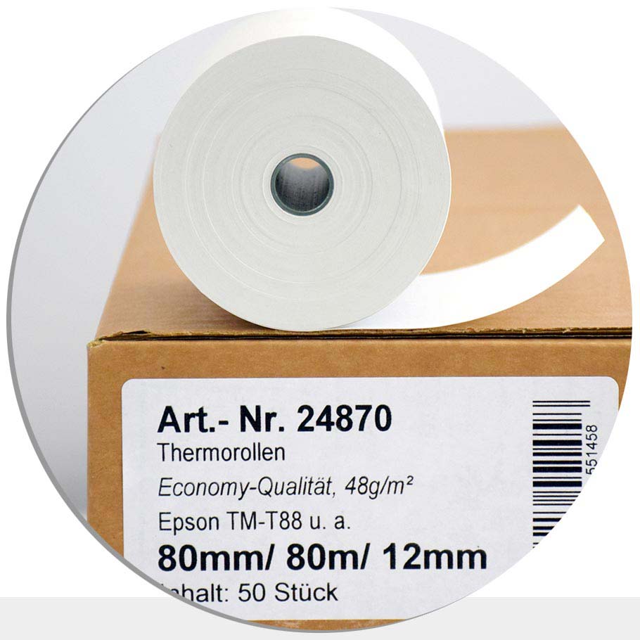 Bild von 50 Economy-Thermorollen 80 / 80m / 12