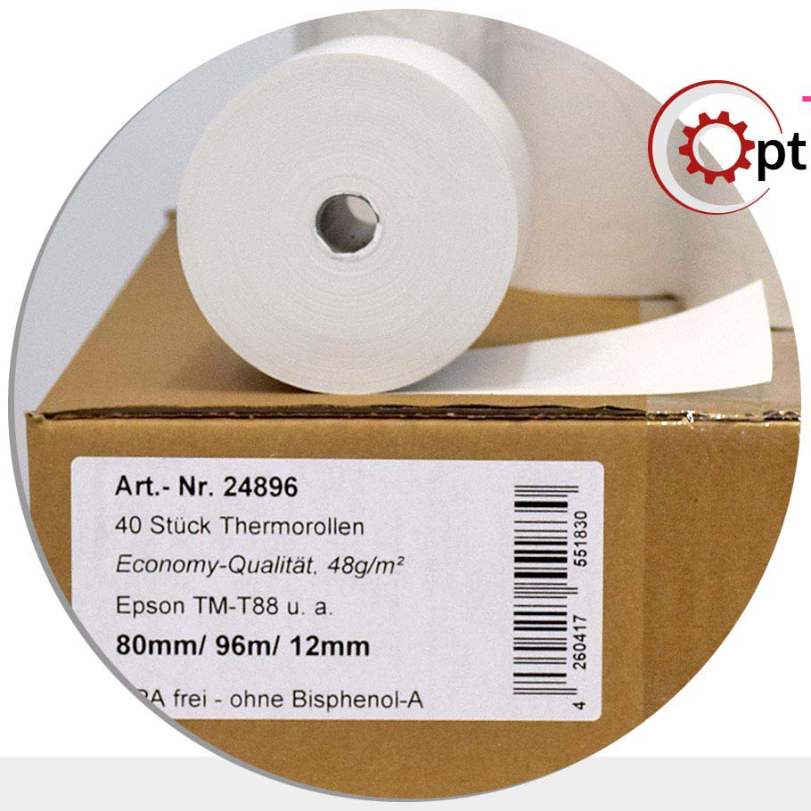 Bild von 40 OptiBon-Thermorollen 80 / 80 / 12 (96m)