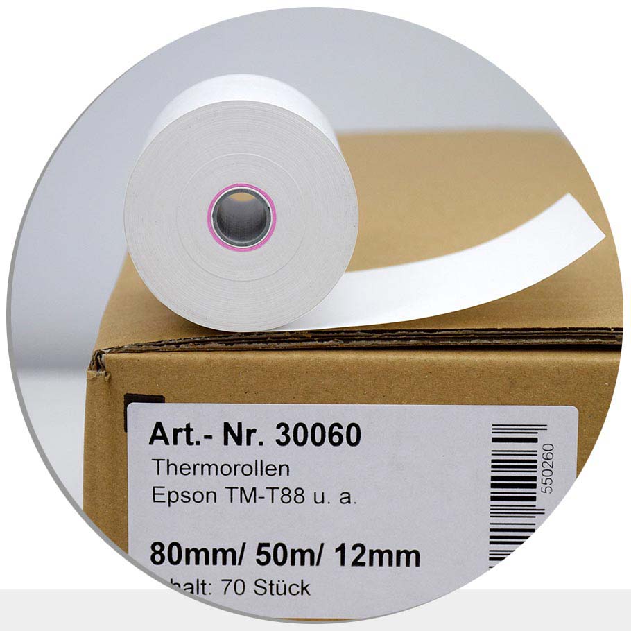 Bild von 70 Thermorollen 80 / 50m / 12 - TOP-Preis
