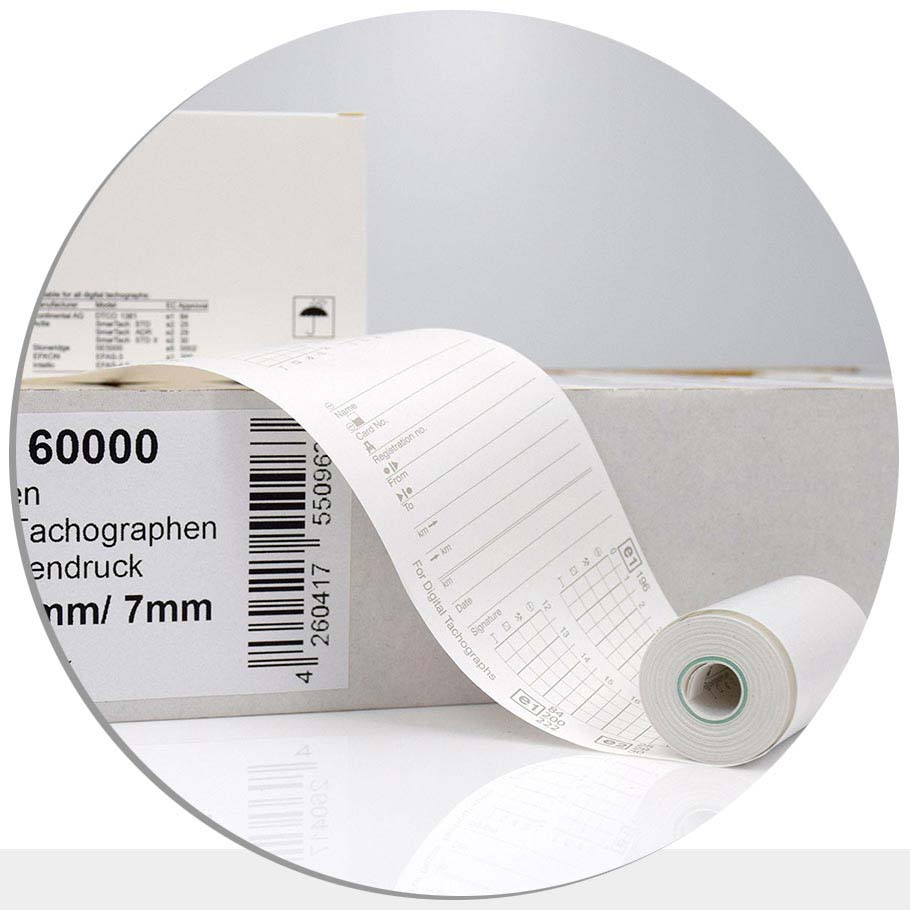 Bild von 960 Tachographenrollen 57 / 8m / 7
