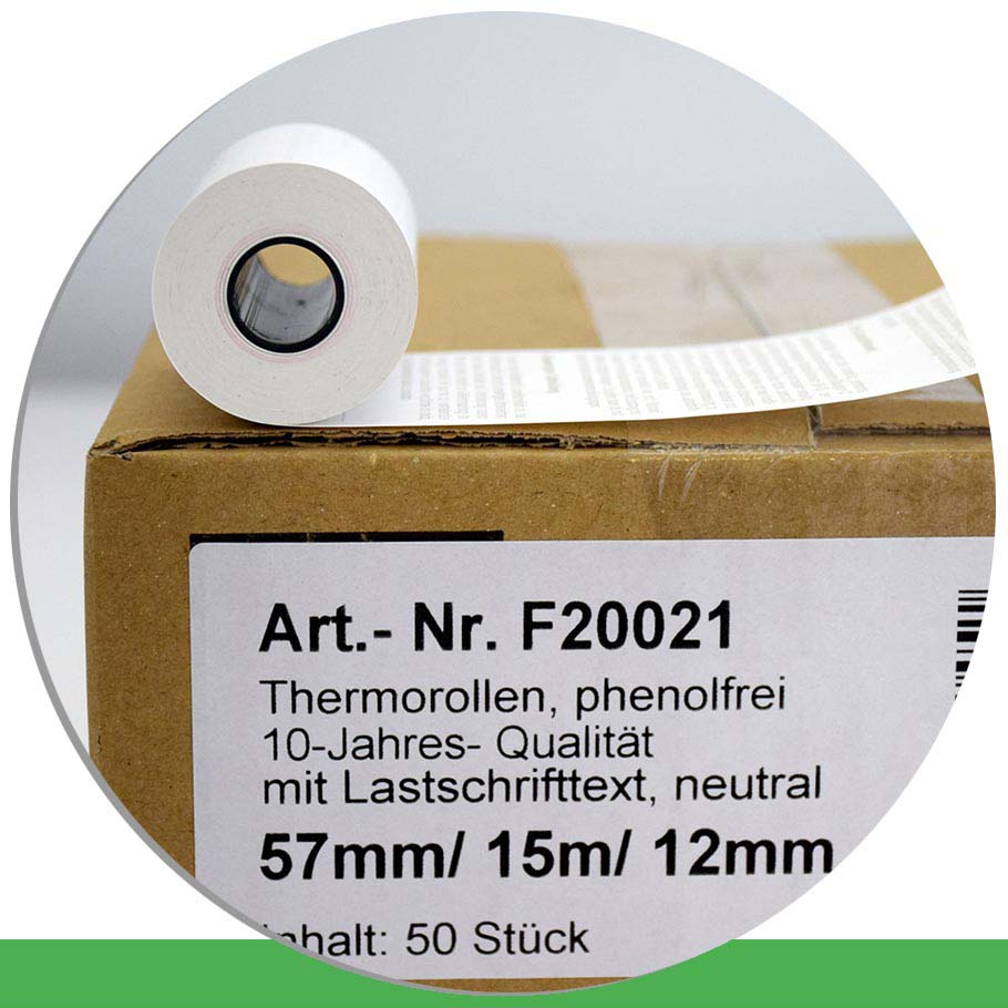 Bild von 50 EC-Rollen 57 / 15m / 12 - phenolfrei, mit SEPA-Text
