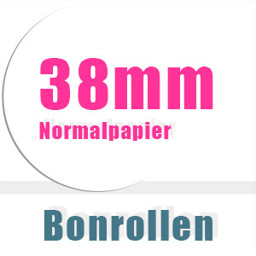 Bonrollen 38mm Normalpapier
