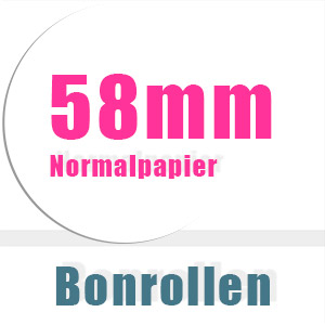 Bonrollen 58mm Normalpapier