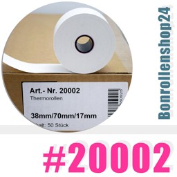 Thermorollen 38/70/17,5 | BPA-frei | Artikel Nr. 20002