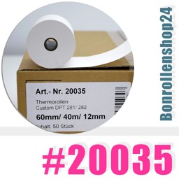 Thermorollen 60/40m/12 | BPA-frei | Artikel Nr. 20035