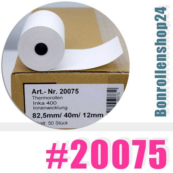 Thermorollen 82/40m/12 | BPA-frei | Artikel Nr. 20075