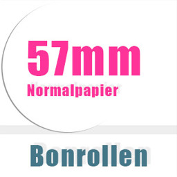 Bonrollen 57mm Normalpapier