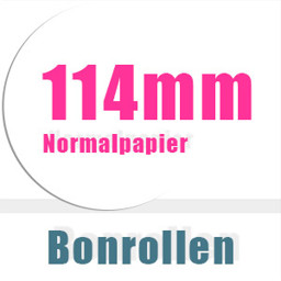 Bonrollen 114mm Normalpapier