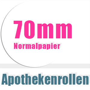 Apothekenrollen 70mm Normalpapier