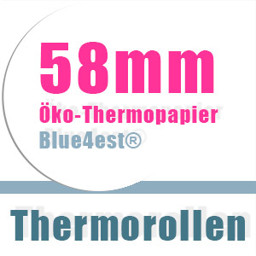 Öko-Thermorollen 58mm Blue4est
