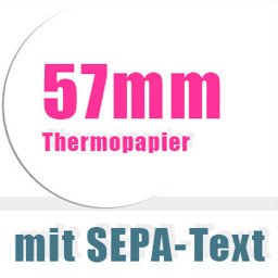 EC-Thermorollen mit SEPA-Text 57mm BPA-frei